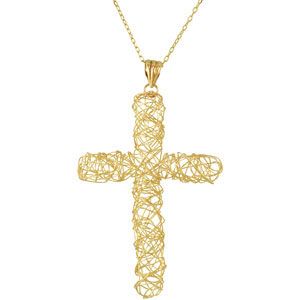 Filigree Cross with Chain