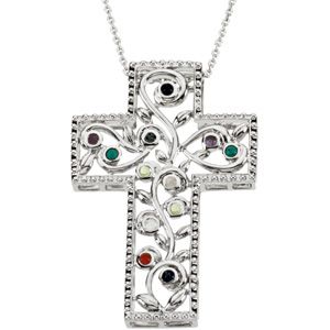 12 Step Program Cross Necklace