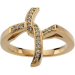 Diamond Cross Ring