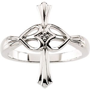 Cross with Hearts Ring Mounting