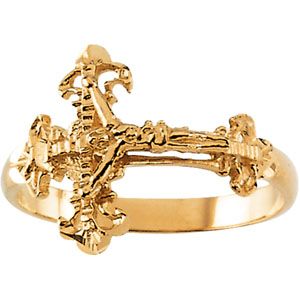 Ladies Crucifix Ring