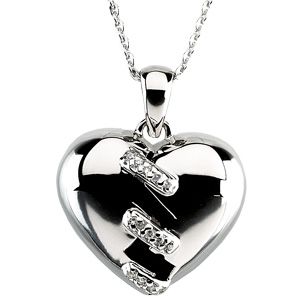 Broken Heart Pendant & Chain