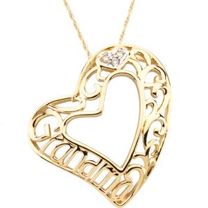 Grandma Heart Pendant