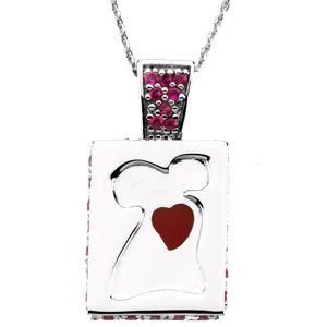 American Heart Pendant & Chain