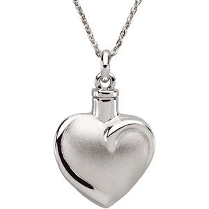 Fancy Heart Ash Holder Pendant & Chain