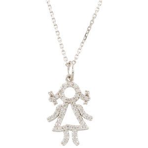 Little Girl Pendant Mounting