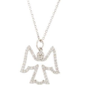1/3 ct tw Diamond Angel Necklace