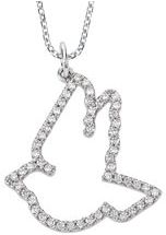 1/4 ct tw Diamond Dove Necklace