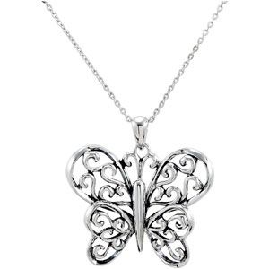 The Butterfly Principle Pendant & Chain