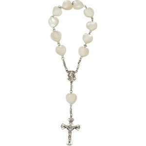 Madonna Meditation Rosary w/ Mother of Pearl Beads