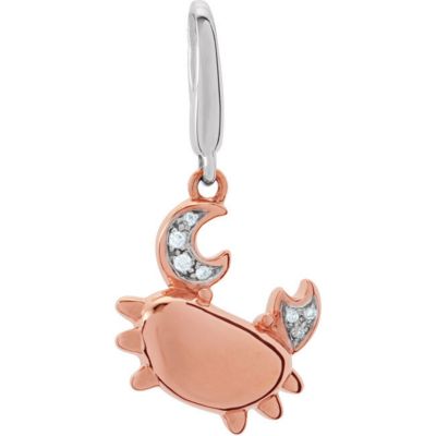 Youth Crab Charm with Diamonds