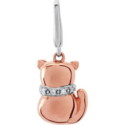 Youth Cat Charm with Diamonds