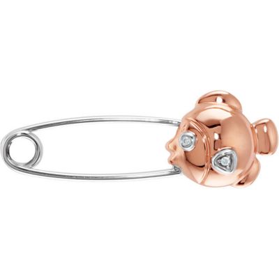 Youth Fish Brooch with Diamonds