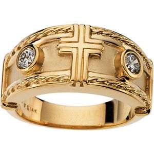Diamond Cross Ring