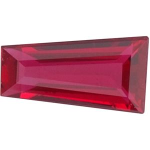 Tapered Baguette Genuine Ruby