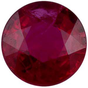 Round Genuine Commercial Ruby