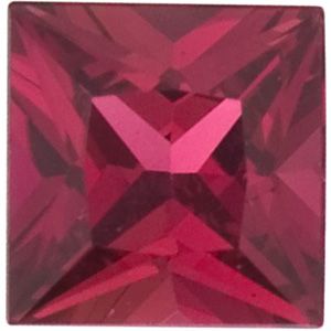 Square Genuine Madagascar Ruby