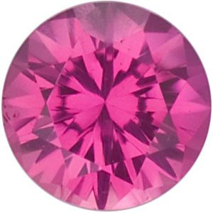 Genuine Ruby - Round Faceted-Machine Cut Swarovski Gems Bright Red; Fine Quality