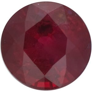 Genuine Ruby - Round Faceted Dark; Commercial 2 Quality
