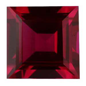 Square Imitation Ruby