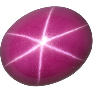 Oval Lab Created Star Ruby