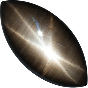 Marquise Genuine Black Star Sapphire