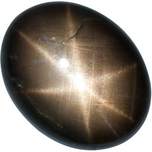 Oval Genuine Black Star Sapphire