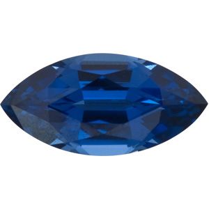 Marquise Chatham Created Blue Sapphire