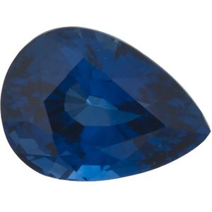 Pear Genuine Blue Sapphire