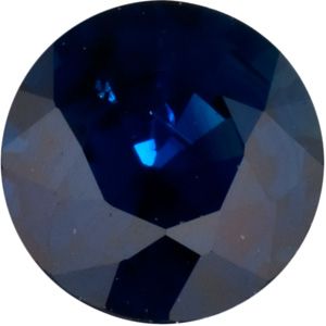 Genuine Blue Sapphire - Round Faceted; B Quality
