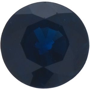 Genuine Blue Sapphire - Round Faceted Dark; Commercial 2 Quality