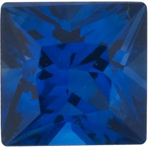 Square Genuine Blue Sapphire