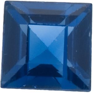 Genuine Blue Sapphire - Square Step Ceylon Color; A Quality
