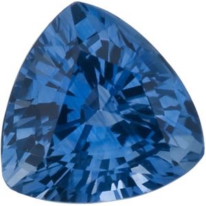 Genuine Blue Sapphire - Trillion Faceted Ceylon Color; A Quality