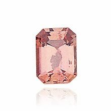 Emerald/Octagon Genuine Orange Sapphire