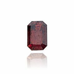 Emerald/Octagon Genuine Red Sapphire