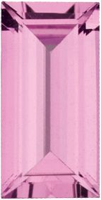 Straight Baguette Genuine Pink Sapphire