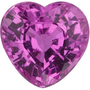 Heart Genuine Pink Sapphire