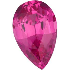 Pear Lab Created Pink Sapphire