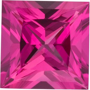 Square Chatham Created Pink Sapphire