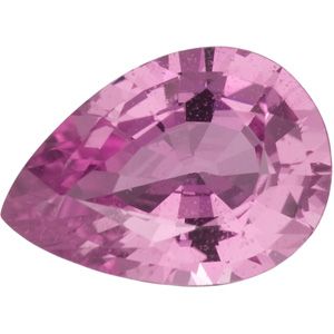 Pear Genuine Pink Sapphire