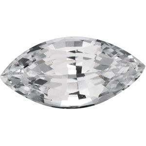 Marquise Genuine White Sapphire