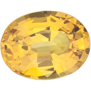 Oval Genuine Yellow Sapphire