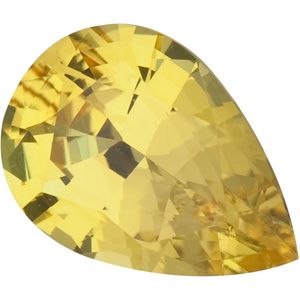 Pear Genuine Yellow Sapphire