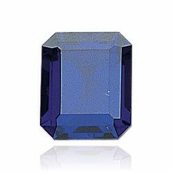 Emerald/Octagon Imitation Sapphire