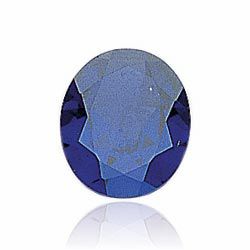 Oval Imitation Sapphire