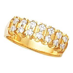 Double Row Anniversary Ring Mounting