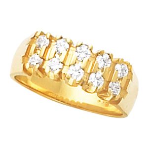 Double Row Anniversary Ring Mounting