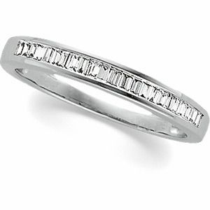 1/4 ct tw Anniversary Ring Mounting for Baguettes
