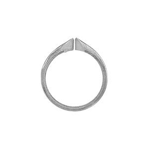 18K or Platinum High Half Round Pointed Shoulder Shank for 6 Prong Setting